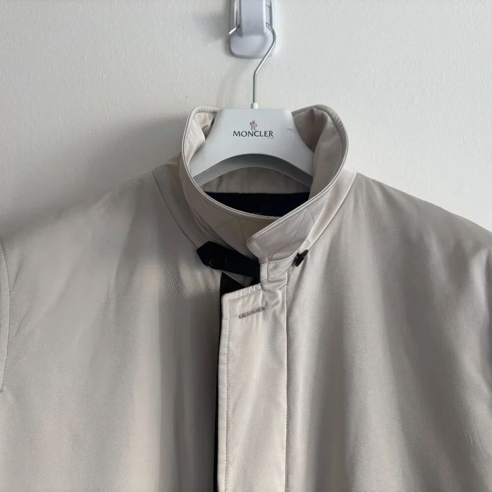 $7000 TOM FORD Faille Down Insulated Raincoat/ Parka Jacket - Beige US 40-42 - Picture 7 of 16